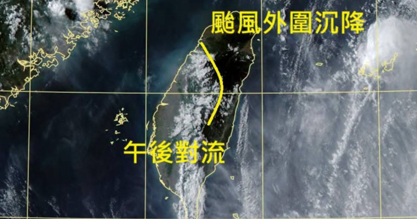 巴威颱風持續逼近，鄭明典曝北部、東部空氣特別透明原因。（圖／翻攝臉書／鄭明典）