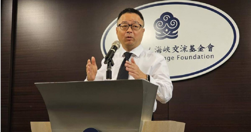 海基會副董事長兼祕書長羅文嘉。（圖／中時記者藍孝威攝）