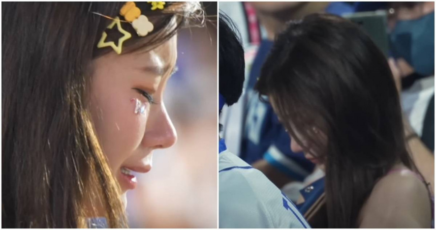 李珠珢應援爆哭。（圖／翻攝台式應援YT）