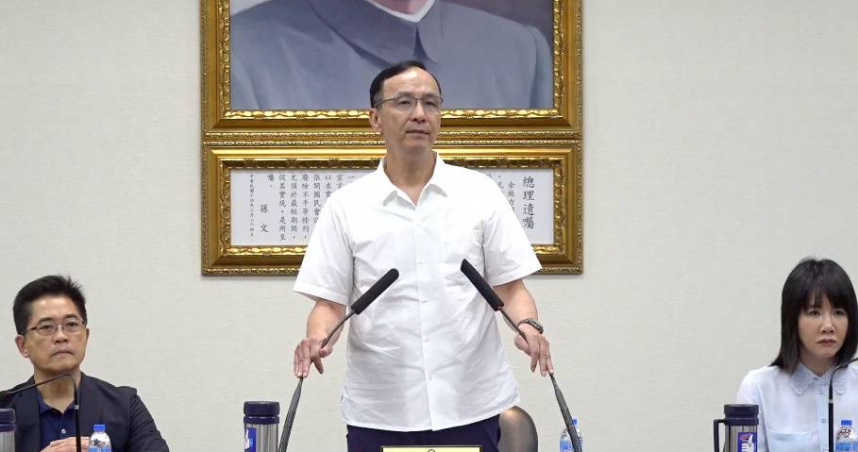朱立倫說， 726大家一起努力讓這場鬧劇到此為止，大家好好做事情，賴清德還是總統，民進黨還是執政黨，還是有責任好好的為全民打拚，在野黨也還是一樣要強力的監督制衡，這就是台灣民主。（圖／截自國民黨直播）