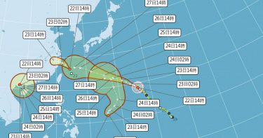 目前太平洋地區共有4個熱帶系統發展。（圖／氣象署）