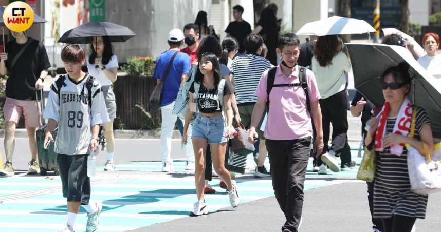 今全台高溫可達36度。（圖／劉耿豪攝）