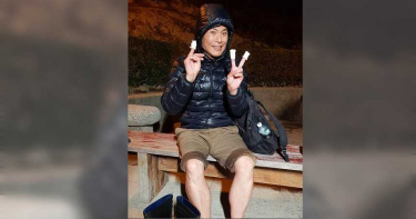 陳霆金門拍片險滅頂 跳賀歲舞致謝消防弟兄