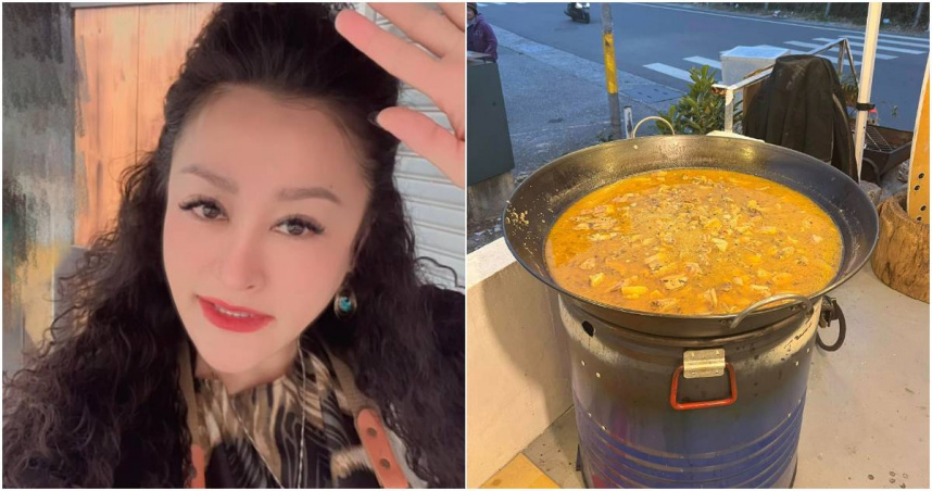 紀曉君與老公在路邊擺攤賣起燒酒雞，天天可見大量排隊人潮。（圖／擷取自Facebook／紀曉君）