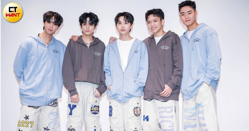 李秉諭、盧佾暘、黃莑茗、林毓家、須弘道，5人難得齊聚一同出席記者會。（圖／趙文彬攝）