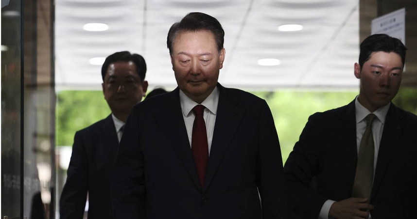 南韓前總統尹錫悅。（圖／達志／美聯社）