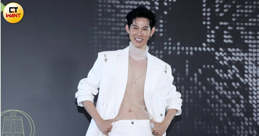 夏和熙出席金鐘60星光大道主持人記者會。（圖／侯世駿攝）