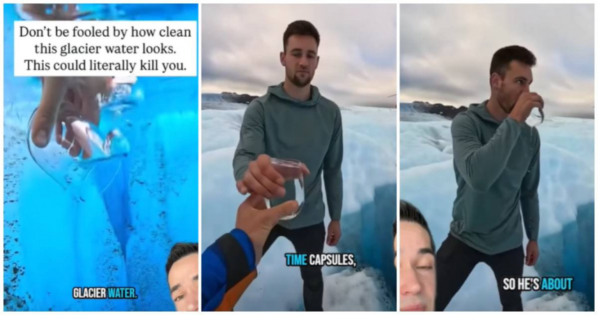 米羅警告，冰川水對於人體的健康不確定性極大，可能飲用後無事發生，卻也可能一口就致命。（圖／翻攝IG／Doctor Myro）