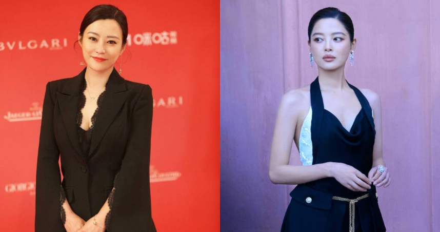 郝蕾（左）暗諷辛芷蕾得影后「沒含金量」。（圖／翻攝微博／郝蕾山水回聲工作室、辛芷蕾）