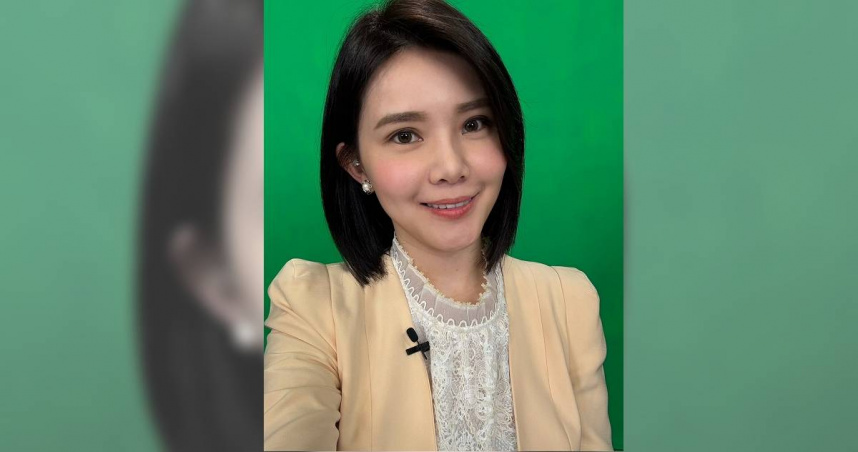 林佩潔以短髮亮相主播台。（圖／中天新聞提供）