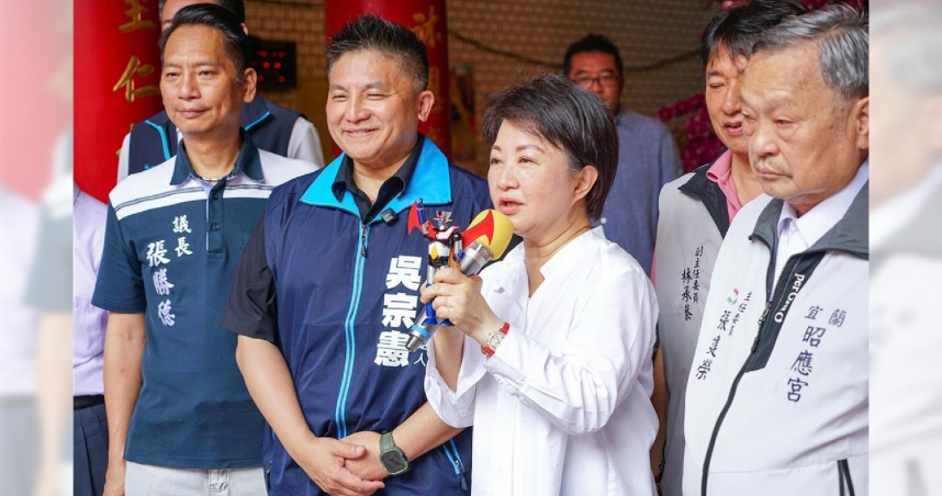 盧秀燕赴宜蘭力挺吳宗憲，稱其如同「無敵鐵金剛」般勇敢打拚、守護地方。（圖／報系資料照）