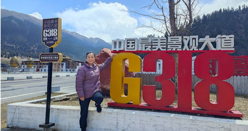 蘇敏離家出走自駕變百萬網紅。（圖／翻攝央視新聞，下同）