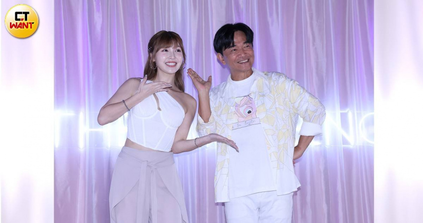 吳宗憲現身力挺草莓新單曲。（圖／焦正德攝）