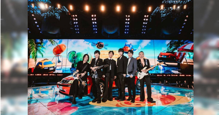 五月天與韋禮安的對話笑翻全場。（圖／相信音樂提供）