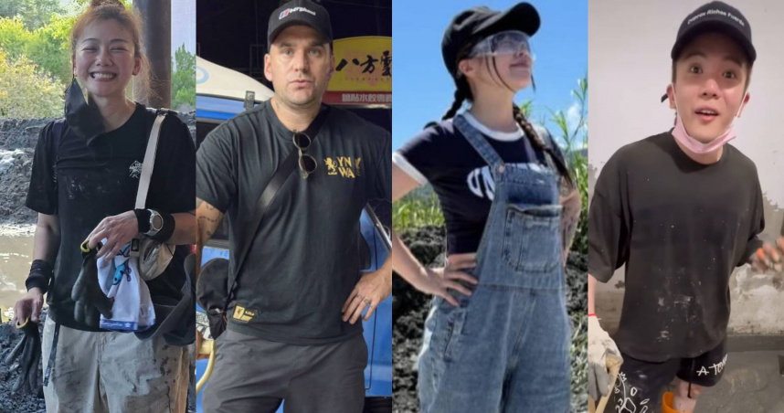 左起依序為邵庭、李大豐、林吟蔚與孫生。（合成圖／翻攝自IG）