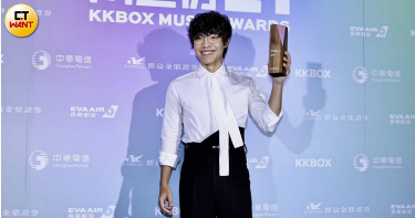 盧廣仲擔任「第21屆KKBOX風雲榜演唱會」開場演出嘉賓。（圖／蘇聖倫攝）