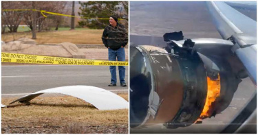 飛機引擎起火!空中解體「零件邊飛邊掉」 畫面曝光嚇死人
