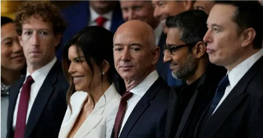 就職典禮中，各界重要人士都一一現身。（圖／X）