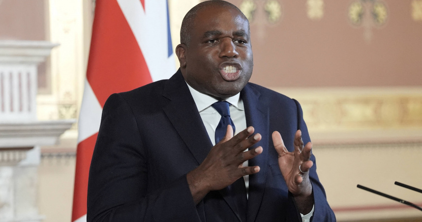 英國外交大臣拉米（David Lammy）。（圖／達志／路透社）