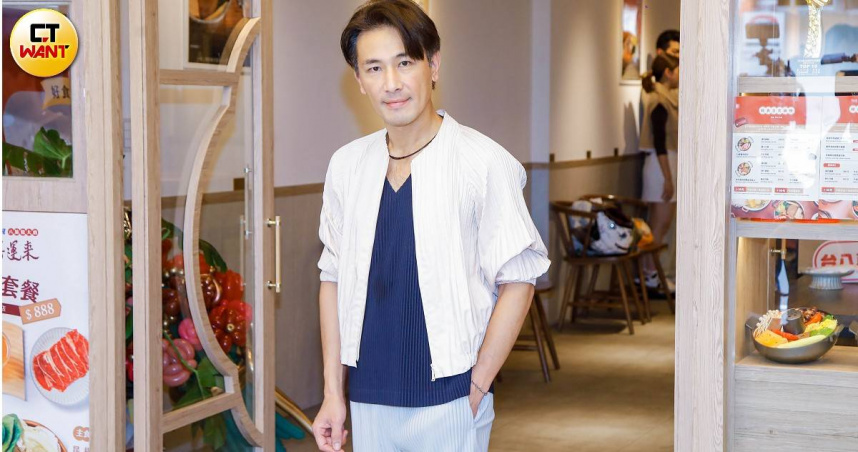 傅子純是海軍陸戰隊退伍，體格過人。（圖／趙文彬攝）