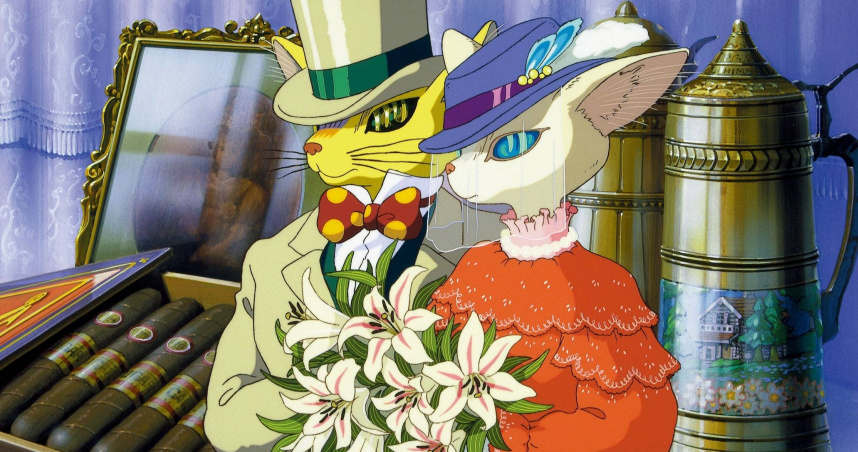 《心之谷》的貓男爵奇幻元素太過迷人，後來還被吉卜力工作室拍成延伸作品《貓的報恩》。（圖／甲上娛樂提供）