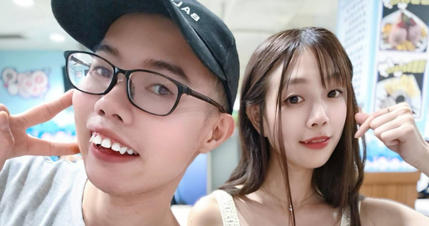 鄧佳華（左）赴警局喊告騷擾女友的人。（圖／鄧佳華IG）