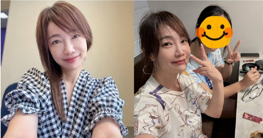 蕭彤雯的正妹女兒學測後決定投入分科考試，個人申請直接交空白申請書，近日放榜成功考上台大，母女倆在電話中哽咽了。（圖／翻攝自臉書／蕭彤雯）