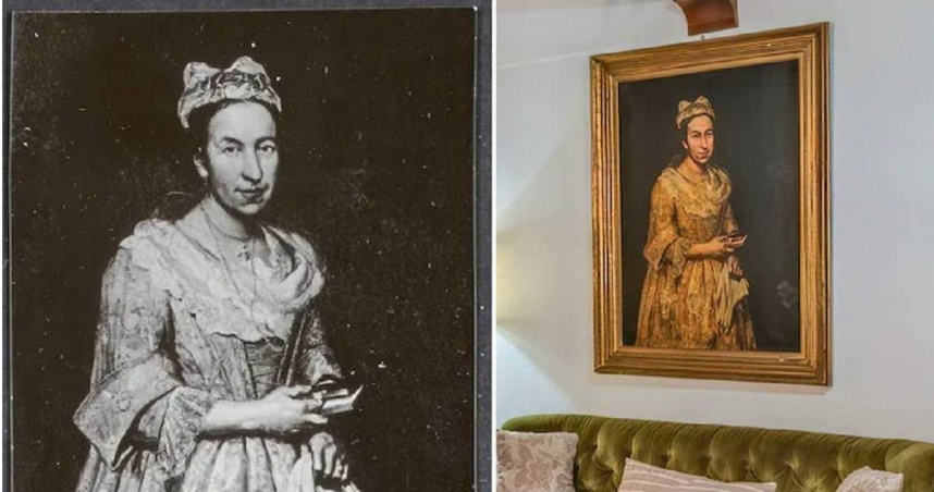 房仲廣告出現消失80年的名畫。（圖／翻攝John Neaves X）