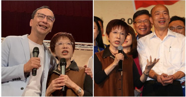 韓朱站台洪秀柱喊團結 朱立倫:國民黨母雞只有一隻就是韓國瑜