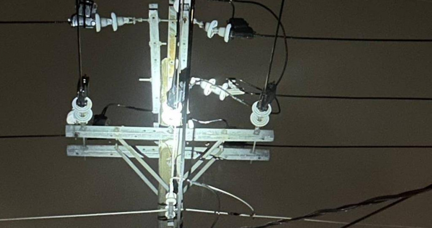 金門縣金寧鄉環島西路2段及頂埔下一帶今（1）日晚間7時23分左右突然停電，總計受影響住戶多達804戶。（台電提供）