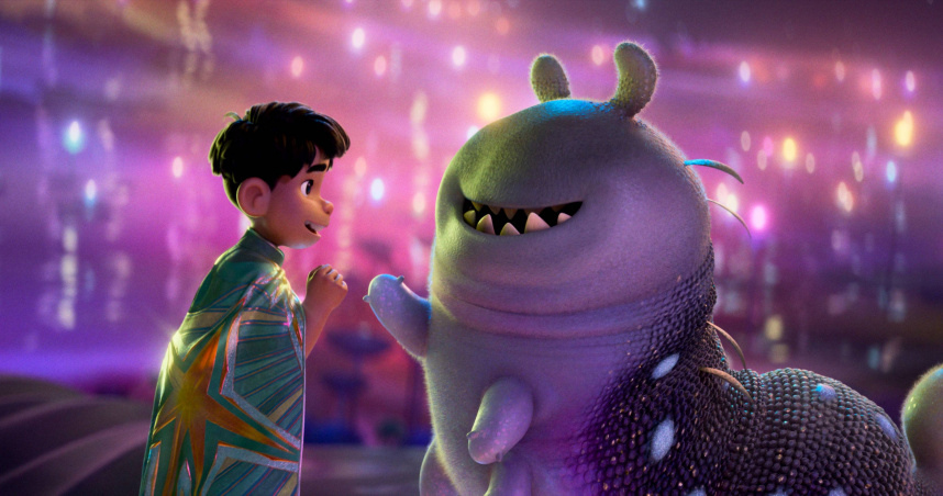 皮克斯動畫電影《地球特派員》講述小男孩到外星球尋找友誼跟認同感的故事。（圖／迪士尼提供）