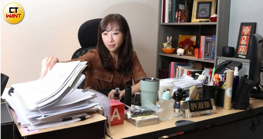 台北市議員許淑華（圖）對台灣與南韓在醫美、觀光合作上有不小期待。（圖／劉耿豪攝）