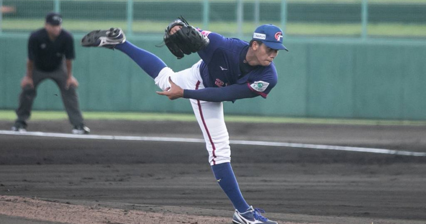 中華隊先發投手劉任右6日主投3局丟2分吞下敗投。（圖／中華棒協提供）