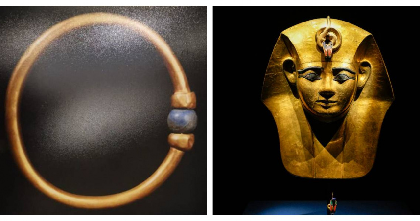 埃及博物館修復實驗室驚傳失竊，一只擁有3,000年歷史的法老黃金手鐲神祕消失。（圖／Ministry of Tourism and Antiquities 臉書、達志／美聯社）