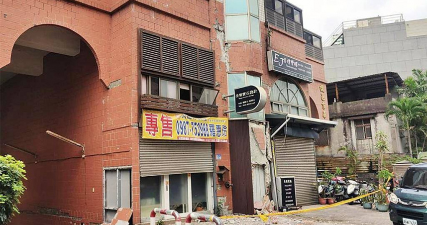 花蓮市「馥邑京華」大樓共有6棟樓，已被判定危樓要全拆。預計過完年後動工。（圖／報系資料照）