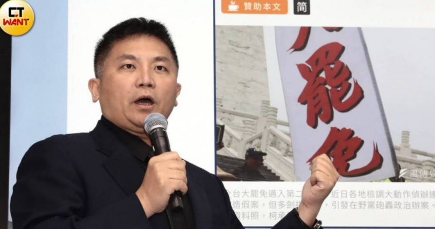 吳宗憲今天痛批，若民進黨辦國民黨罷免連署案，最後能夠真能辦成組織犯罪，不僅是法案，更會名留歷史（圖／黃耀徵攝）