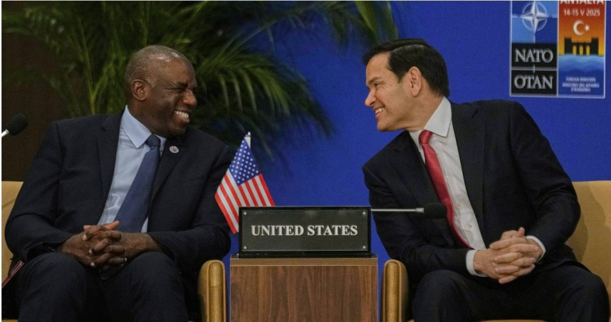 英國外交大臣拉米（左）、美國國務卿盧比奧（右）。（圖／達志／美聯社）