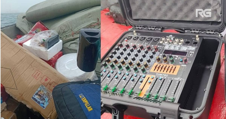 長月輪貨櫃落海，祕魯漁民踴躍打撈貨物。（圖／翻攝自社群平台X）