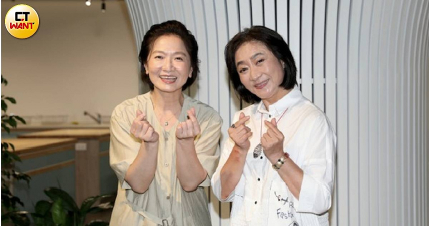 楊麗音、謝瓊煖宣傳新戲《日日好食光》。（圖／侯世駿攝）