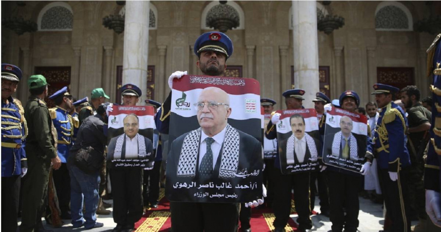 胡塞總理拉哈維（Ahmed al-Rahawi）遭以色列空襲身亡。（圖／達志／美聯社）