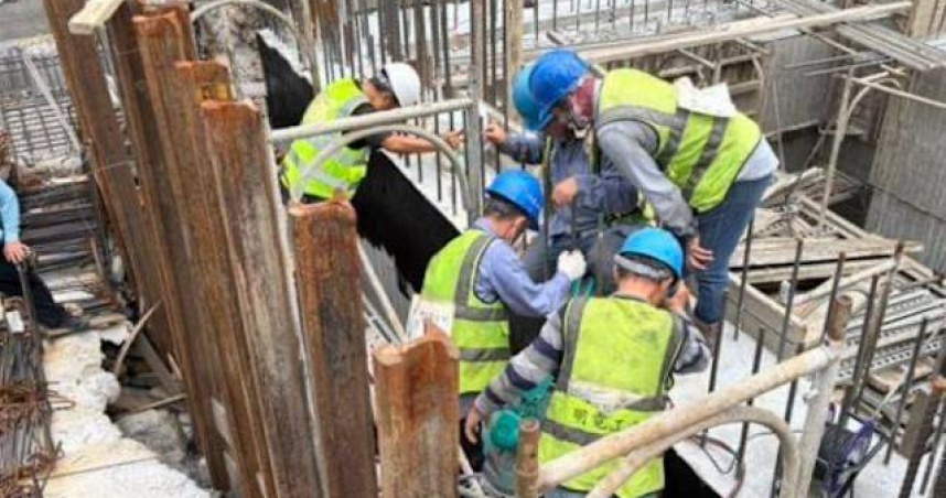 苗栗三義某化工廠發生工安意外，6工人甲苯中毒送醫。（圖／翻攝畫面）