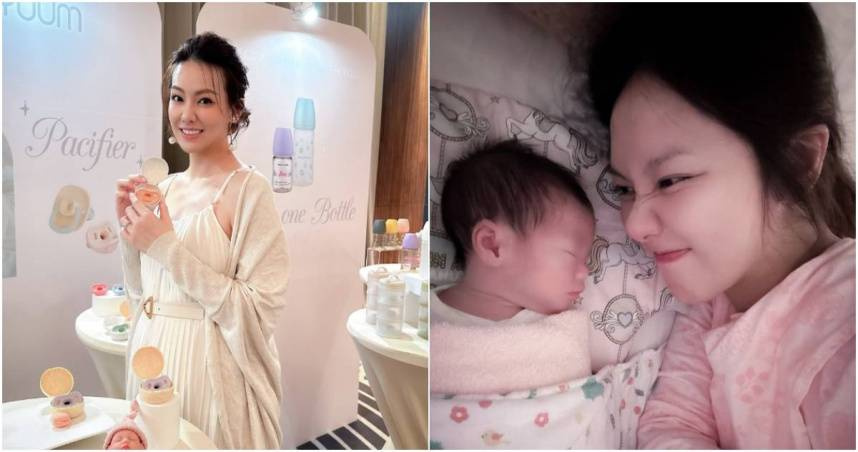 女星劉雨柔今年生下女兒「HaYa小花生」，經常在社群分享育兒點滴。（圖／翻攝Instagram／lyvonne0526）