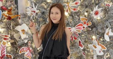 吳申梅和老公在曼谷補過耶誕節。（圖／喜上梅梢娛樂提供）