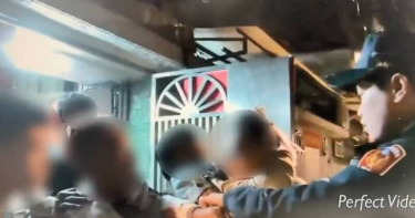 新北市中和區凌晨發生討債糾紛，情侶檔持刀傷人。（圖／翻攝畫面）