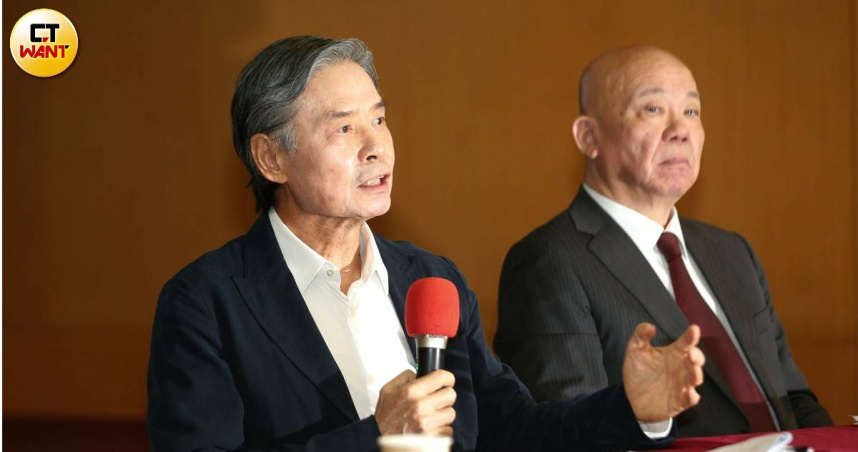 前國安會秘書長金溥聰稱前總統馬英九未出席記者會是怕被故意刁難。（圖／周志龍攝）