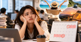中秋、教師節4天連假結束，不少上班族陷入收假症候群，不過網友翻開行事曆發現，接下來連續2週都只需上4天班，相關貼文吸引超過151萬次瀏覽。（示意圖／AI生成）