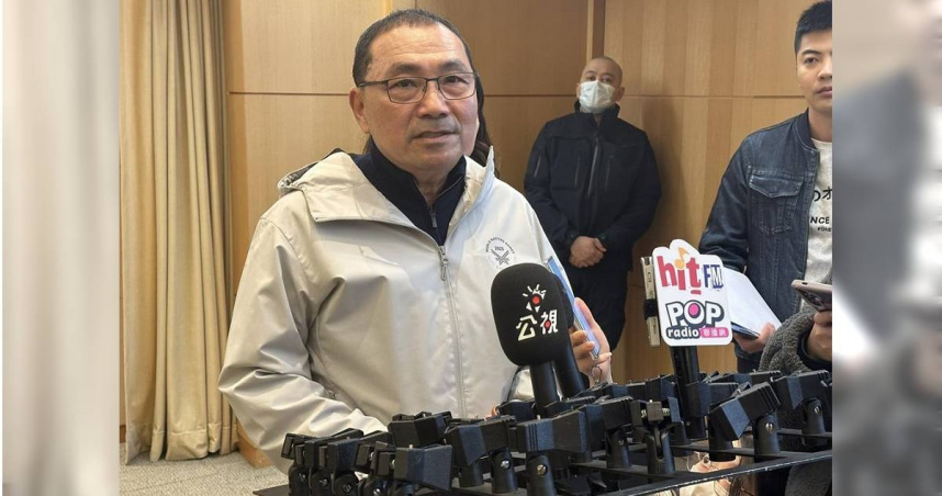 關於全民普發現金1萬元，新北市長侯友宜26日受訪說，創造人民有感的福利政策，都會樂觀其成。（圖／中國時報高鈞麟攝）