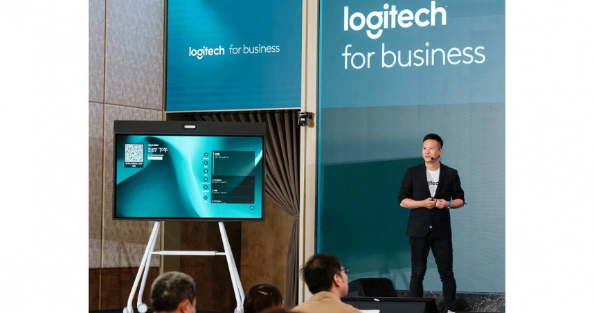 Logitech香港台灣區總經理施前江表示，Logitech以簡單、智能、永續為核心，推出創新視訊協作方案，助企業打造靈活高效率的智慧辦公環境，提升員工連結與企業競爭力（圖／Logitech提供）。