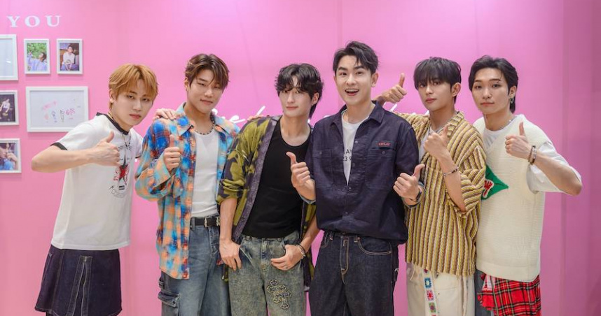 陳謙文受邀逛韓團DKB快閃店。（圖／葡萄長文創工作室）