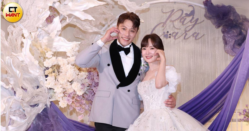 張睿家跟結婚六年的老婆黃安若補辦婚禮。（圖／楊澍攝）